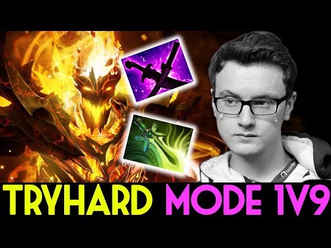 Miracle- Dota 2 7.07 [Shadow Fiend] TRYHARD MODE 1v9