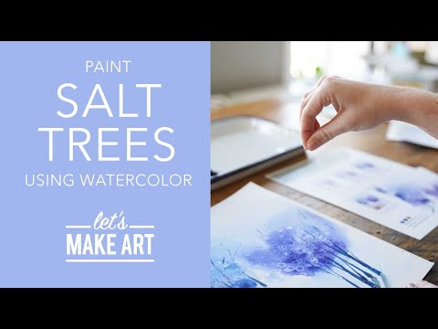 Let's Paint Salt Trees 🌳 Easy Watercolor Painting Tutorial by Sarah Cray of Let's Make Art
