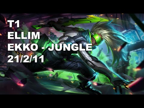 T1 Ellim Jungle Ekko vs Karthus - KR Master Patch 10.8