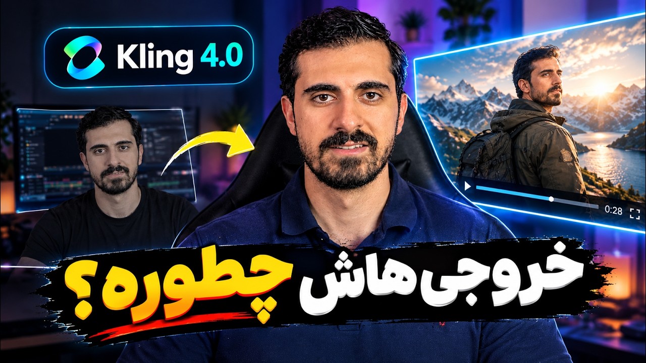 تست هوش مصنوعی جدید ساخت ویدیو | Kling 4.0
