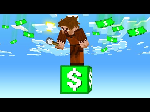 MİLYARDER TEK BLOK 💰 - Minecraft
