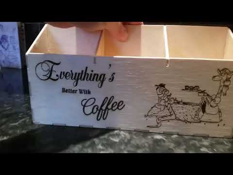 Making a Kenco Coffee Sachet Holder. Raw CNC, OptLasers.