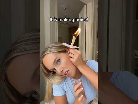 Does eat candles actually work? 😳 #earcandle #beauty #earwax