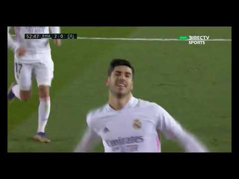 Gol de Marco Asensio - Real Madrid C.F. vs Celta de Vigo 2-0 (02-01-2021) HD