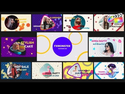 Apple Motion Template: Geometric Slideshow | FCPX