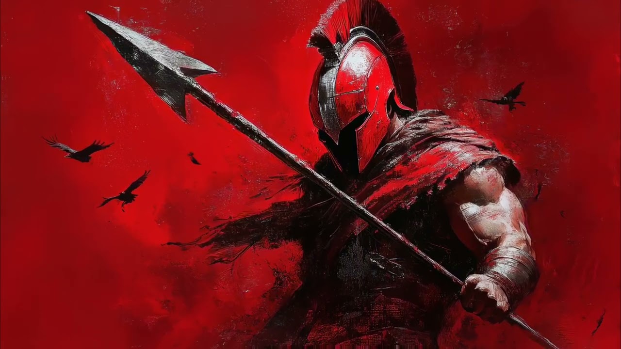 Spartan Warrior 4K Live Wallpaper Red 