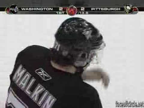 Ovechkin and Malkin almost fight after Ovy blows hit