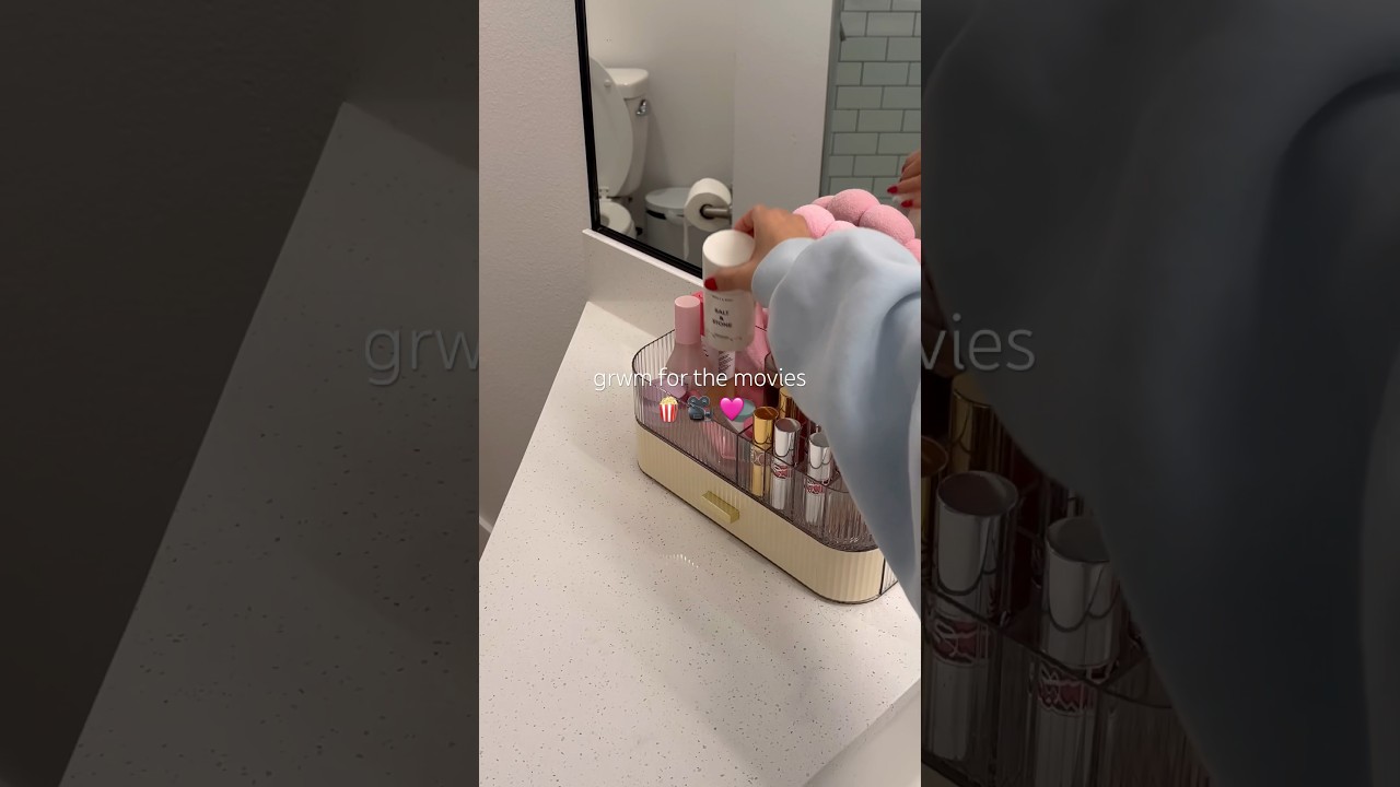 @officialcharlixcx #DreamTrackAI get ready with me for the movies 🍿🎥🩷 #aesthetic #skincare #grwm