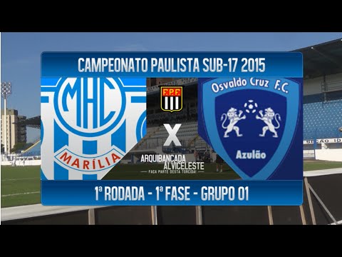 Marília 1x2 Osvaldo Cruz - Camp. Paulista Sub-17 2015