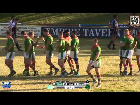 2014 Real NRL Round 18 1st Grade Highlights - Wests v Maitland