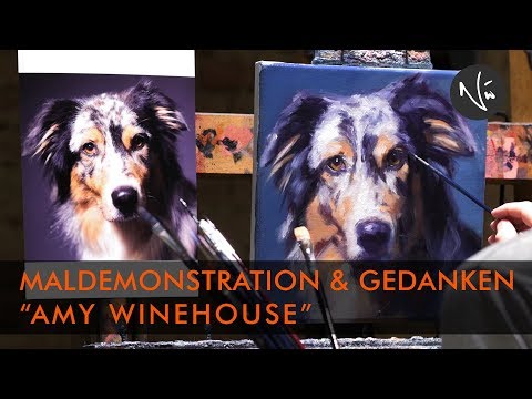 MALDEMONSTRATION & GEDANKEN ZUR MALEREI - Amy Winehouse