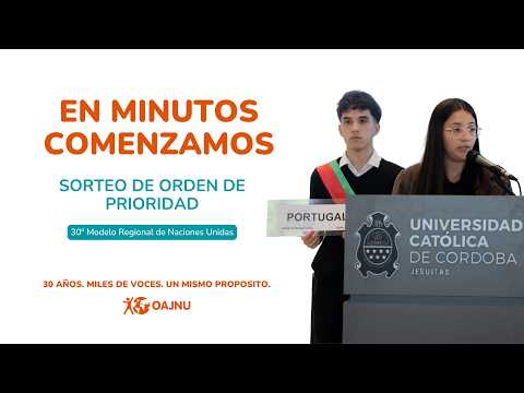 SORTEO DE ORDEN DE PRIORIDAD - 30° Modelo Regional de Naciones Unidas