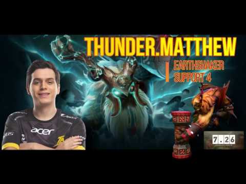 THUNDER.MATTHEW EARTHSHAKER!!! SUPPORT 4!! DOTA 7.26