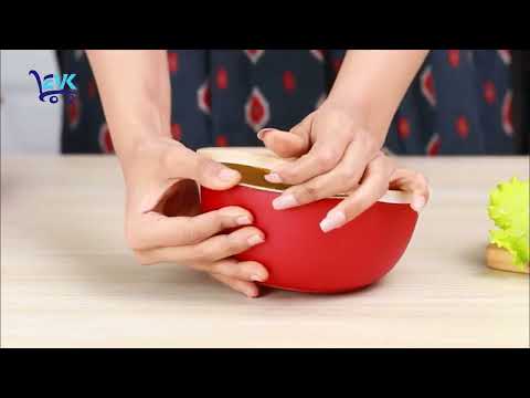 Microwave Safe Stainless Steel Bowls with Lid