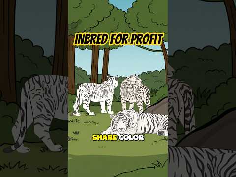 White Tigers are inbred for profit