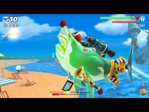 Great White XL Shark Live Contest in Bay Special Map - Hungry Shark World