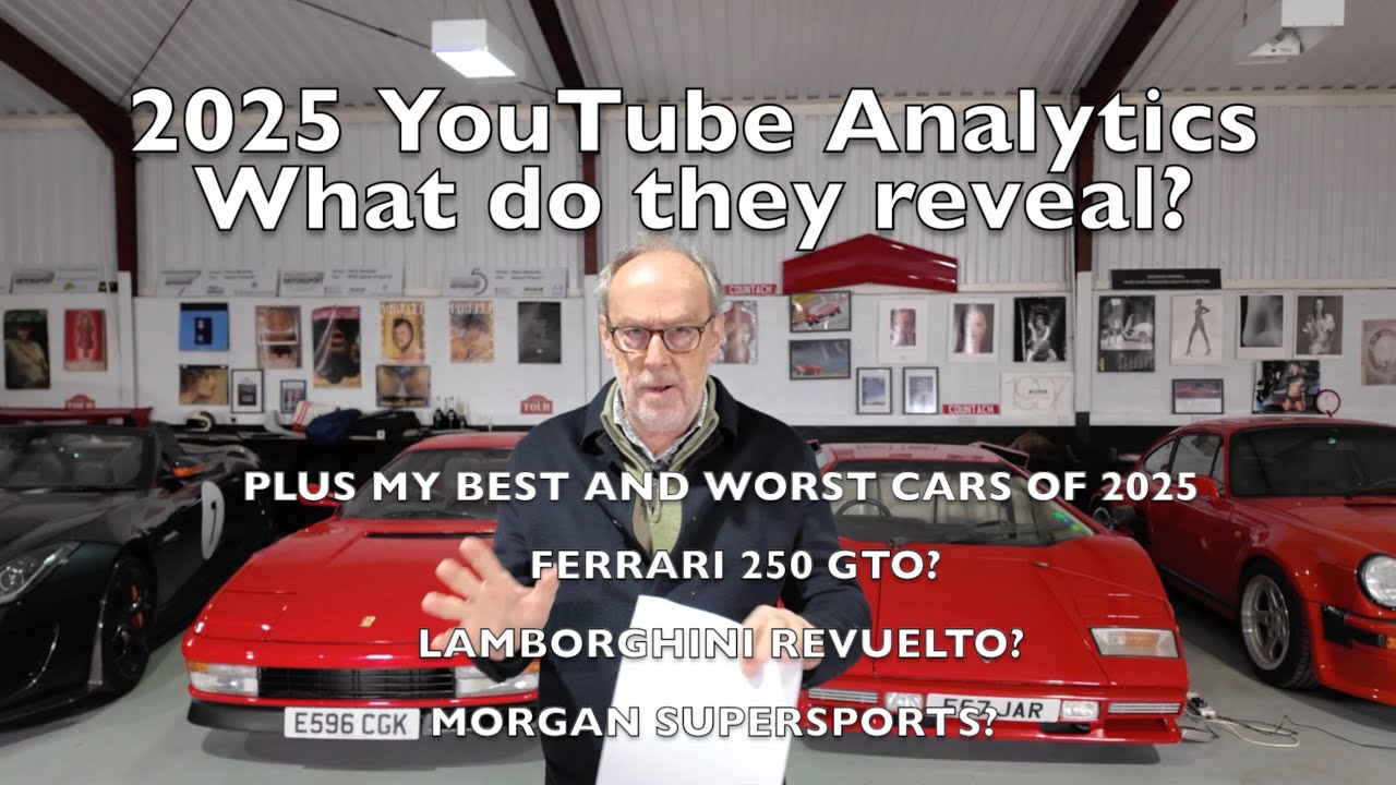 YouTube Analytics for my 2 channels reveal big changes plus my best & worst cars of 2025