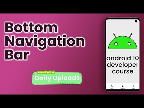 Android Bottom Navigation Bar View Tabs with Fragments