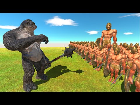 Cave Troll Deluxe Vs The Legion Of Achilles - Animal Revolt Battle Simulator
