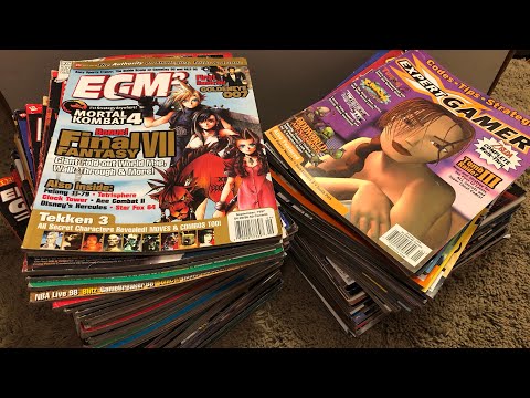90s nostalgia with video game magazines haul