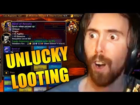 Asmongold's Bad Luck On Ragnaros Loot