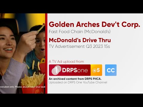 Anúncio de TV Drive Thru do McDonald's, terceiro trimestre de 2023, 15s (Filipinas) [CC]