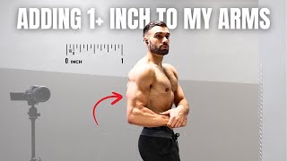 Adding 1+ Inch To My Arms Naturally? | Lean Bulk 2024