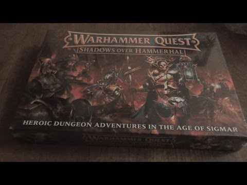 The Unboxing of warhammer quest Shadows over hammerhal 