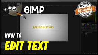 Gimp How To Edit Text