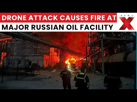 Russia-Ukraine War: Drone Attack Causes Fire at Major Russian Oil Facility | NewsX