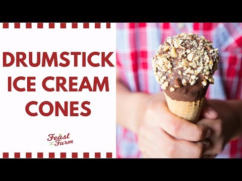Homemade Drumstick Ice Cream Cones
