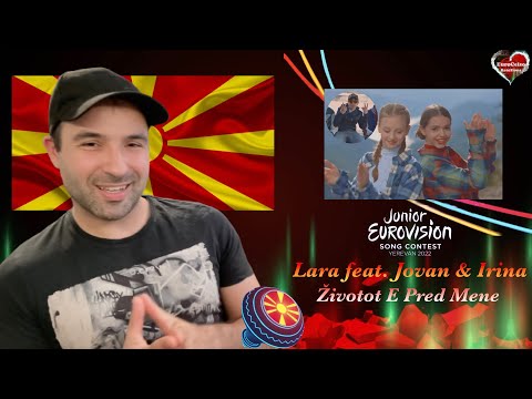 Reaction 🇲🇰: Lara feat. Jovan & Irina - Životot E Pred Mene / Junior Eurovision 2022 North Macedonia