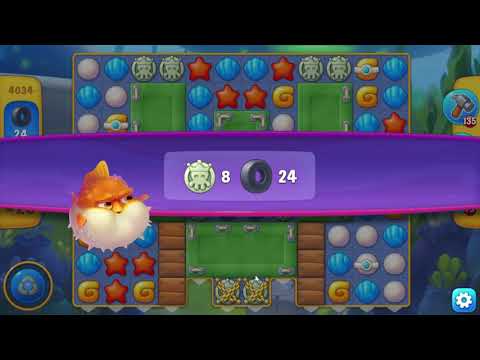 Fishdom 4034 Super Hard Level - NO BooSTERS