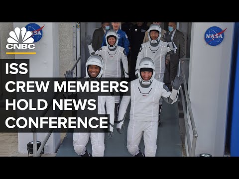 International Space Station crew members hold a news conference — 11/19/2020