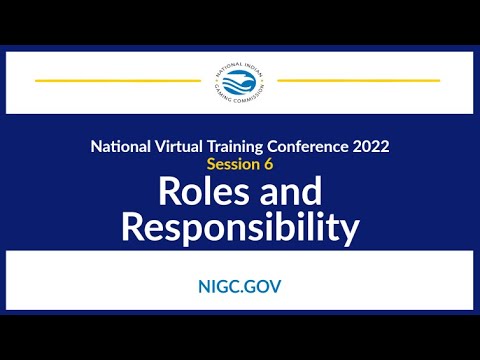 NIGC NVTC | 2022 Roles and Responsibilities