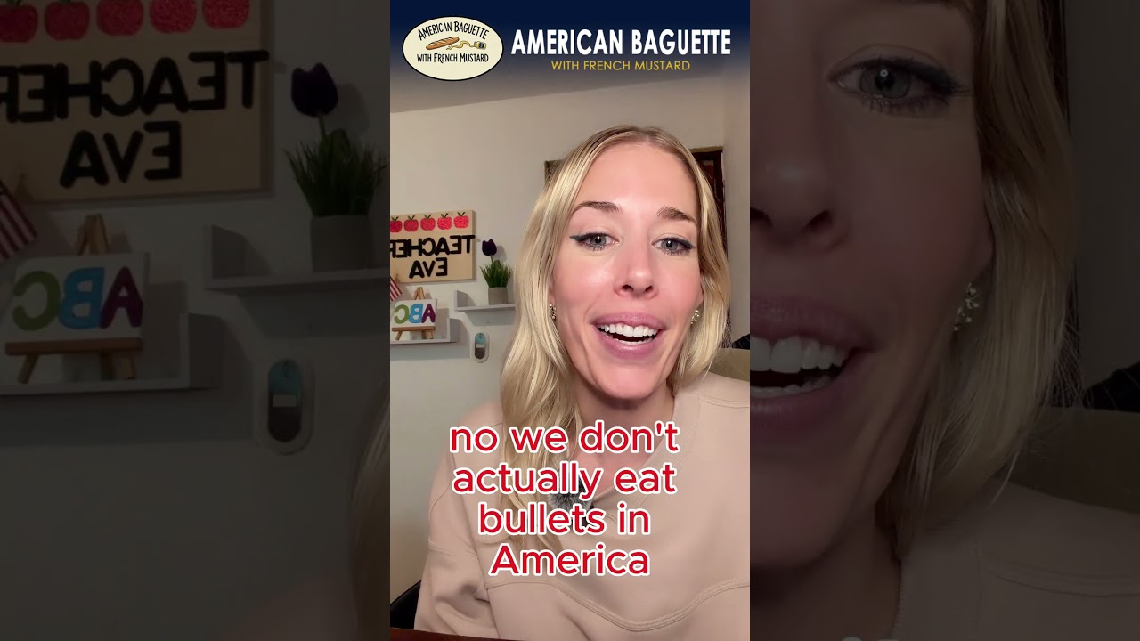 Americans eat BULLETS?! 🇺🇸🍔 #shorts  #english