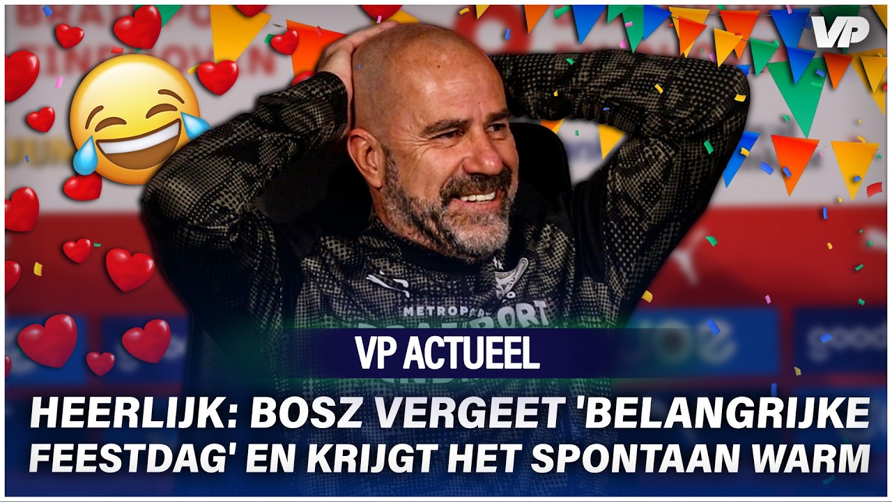 Heerlijk: Bosz vergeet 'belangrijke feestdag' en krijgt het spontaan warm