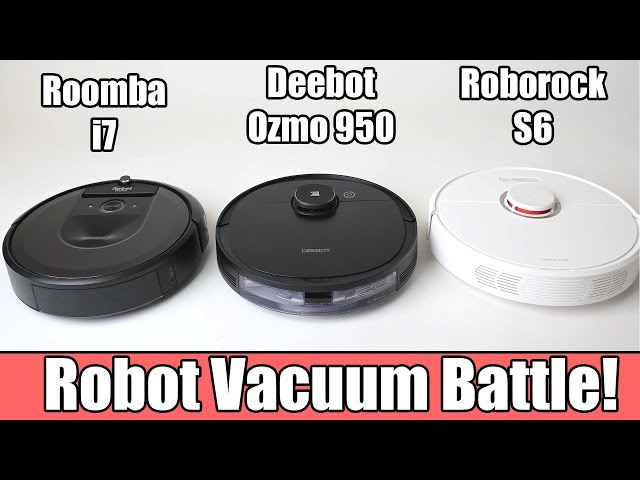 Deebot Ozmo 950 vs Roborock S6 vs Roomba i7