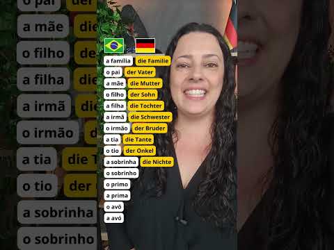 Vamos aprender o vocabulário sobre a família em alemão? ?? #shorts
