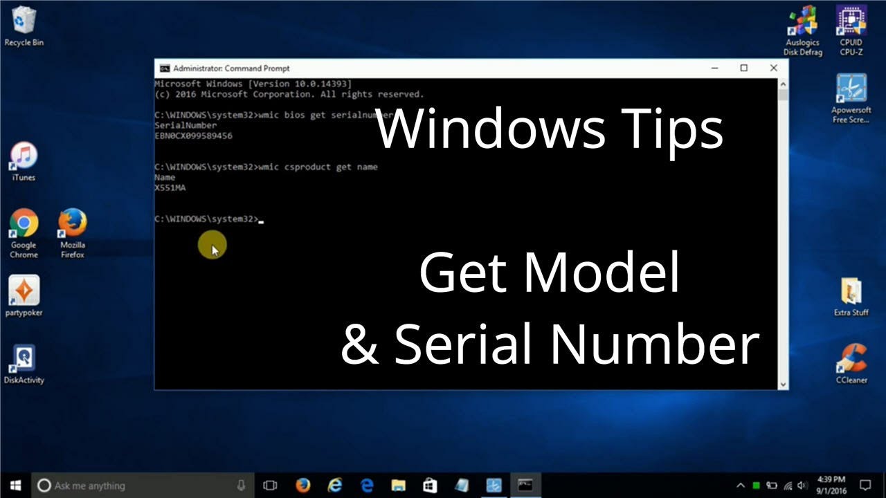 How to Find Your Computer Model & Serial Number inside of Windows 10 - Laptop Tips & Tricks