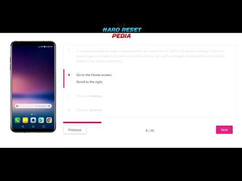 ☑️ LG V30 Factory Reset From Setting Menu