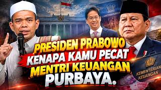 Download lagu Ustadz Abdul Somad Lecture: Hey Indonesian President Prabowo, Why Did You Fire Finance Minister P... mp3