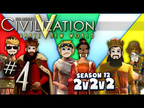 Civilization 5 2v2v2 - #4 - East End Harry Potter