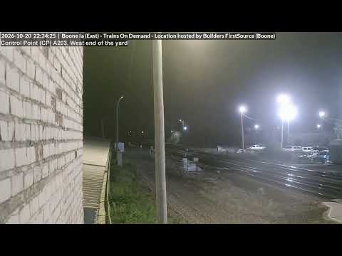 Vista en directo de la webcam Cámara de Trenes Patio Este de Boone