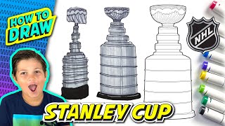 How to Draw STANLEY CUP Easy Fun Simple NHL