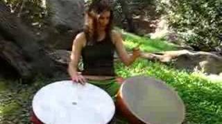Marla Leigh Frame Drum Solo - Free Hand Style w/ 2 FD's