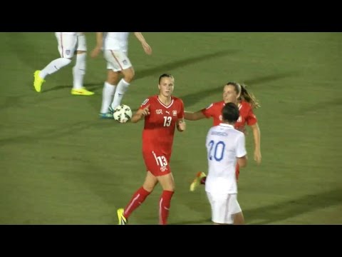 WNT vs. Switzerland: Ana-Maria Crnogorčević Goal - Aug. 20, 2014