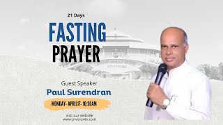21 Days Fasting Prayer Live Day-6| JNAG CHURCH