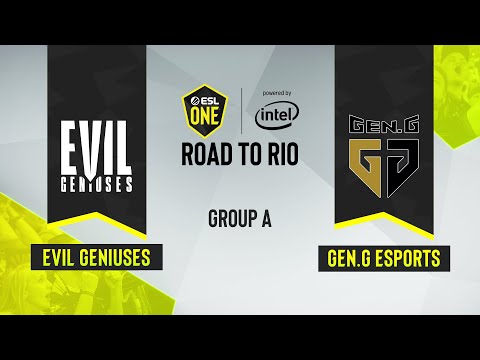 CS:GO - Gen.G Esports vs. Evil Geniuses [Nuke] Map 2 - ESL One: Road to Rio - Group A - NA