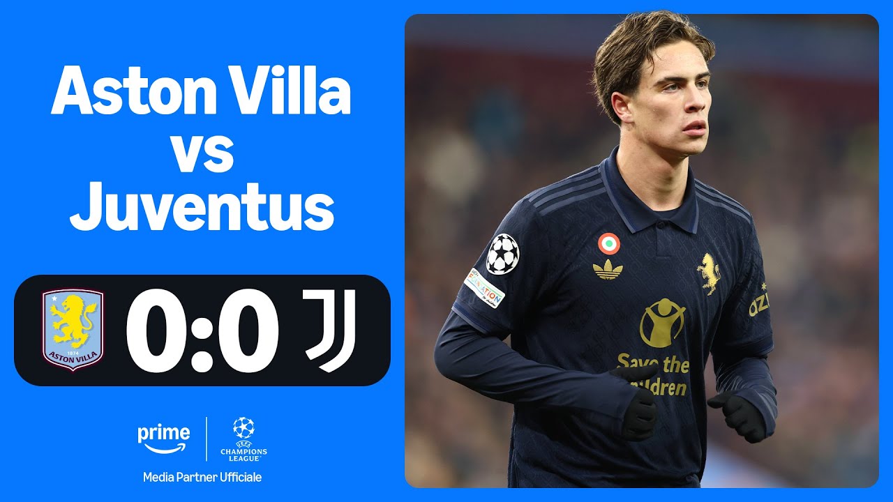 Aston Villa - Juventus 0-0 Gol & Highlights | Champions League